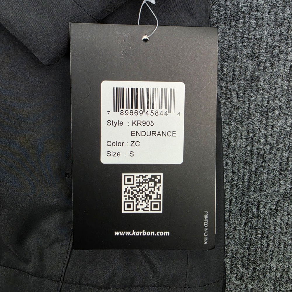 Karbon Endurance KR905 Hooded Jacket Black Mens S Soft Shell US Venture Open NWT - Picture 4 of 9
